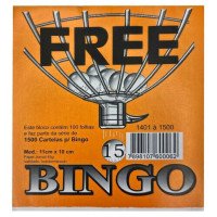BLOCO PARA BINGO JORNAL 110X100MM 100 FOLHAS PACOTE