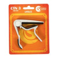 CAPOTRASTE PARA VIOLãO NYLON CTN-3 PRATA CUSTOM SOUND