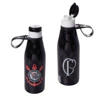 GARRAFA PLASTICA CORINTHIANS ABRE FACIL 530ML UNID ADE 16203 - PLASUTIL