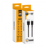 CABO DINAMIC - PRETO - TIPO C / USB-A - 1M